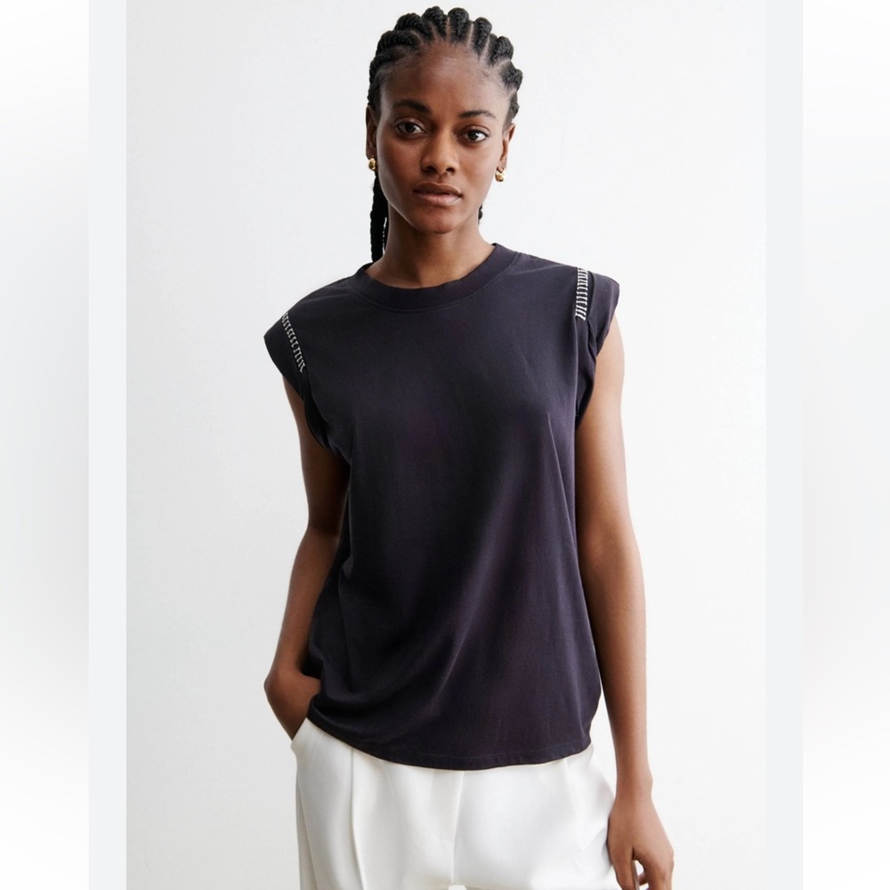 Rachel Comey Miles Tee cotton black medium